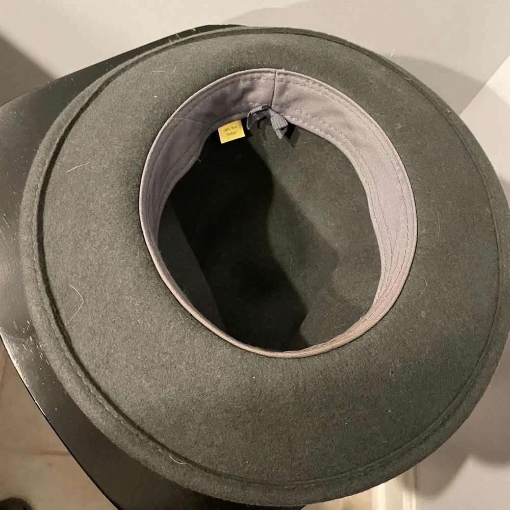 Stylish Gray Wool Fedora Hat ladies medium
